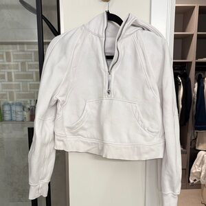 lululemon athletica White Half-Zip Hoodie